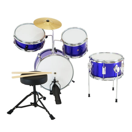 Karrera Children's 4pc Drum Kit - Blue Kings Warehouse