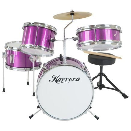 Karrera Childrens 4pc Drum Kit - Purple Kings Warehouse