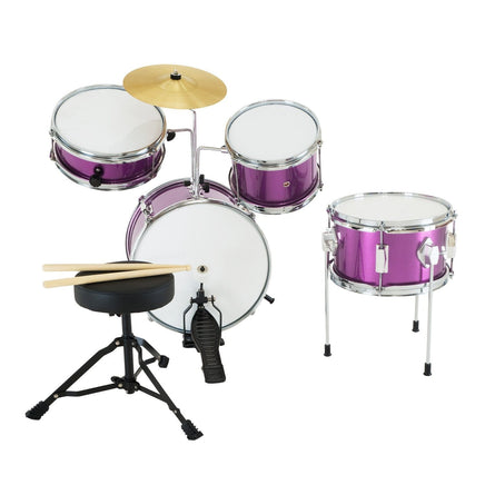 Karrera Childrens 4pc Drum Kit - Purple Kings Warehouse
