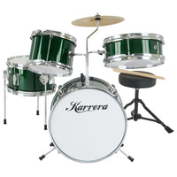Karrera Children's 4pc Drumkit - Green Kings Warehouse