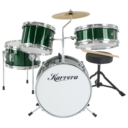 Karrera Children's 4pc Drumkit - Green Kings Warehouse