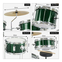 Karrera Children's 4pc Drumkit - Green Kings Warehouse