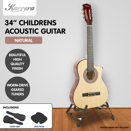 Karrera Childrens Acoustic Guitar Kids - Natural Kings Warehouse