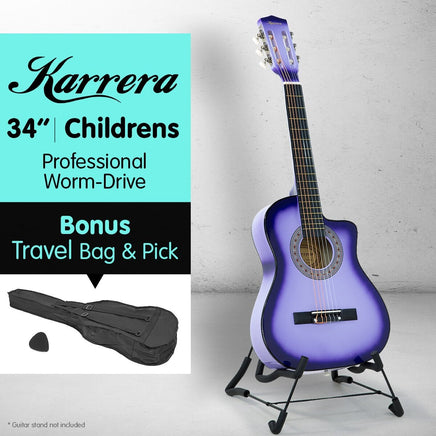Karrera Childrens Acoustic Guitar Kids - Purple Kings Warehouse
