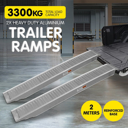 Kartrite 2x Heavy Duty Aluminium Loading Ramps - 2m Kings Warehouse