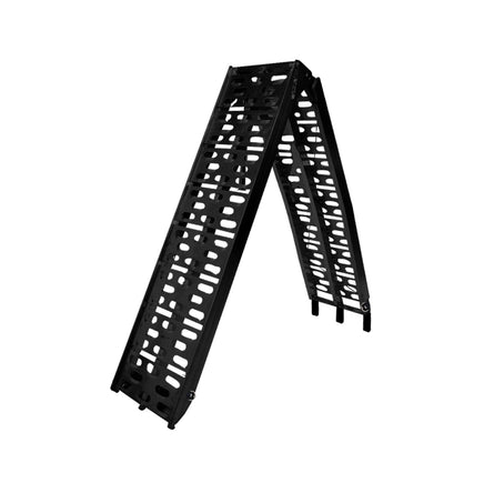 Kartrite Aluminium Folding Loading Ramp ATV Motorbike Motorcycle Golf Buggy Trailer - Black Auto Accessories Kings Warehouse