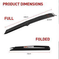 Kartrite Aluminium Folding Loading Ramp ATV Motorbike Motorcycle Golf Buggy Trailer - Black Auto Accessories Kings Warehouse