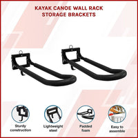 Kayak Canoe Wall Rack Storage Brackets Kings Warehouse