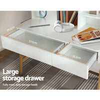 Keezi 2PCS Kids Table and Chairs Set Study Activity Toys Storage Desk Drawer Baby & Kids Kings Warehouse