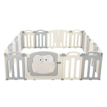Keezi Baby Playpen 20 Panels Foldable Toddler Fence Safety Play Activity Centre Kings Warehouse