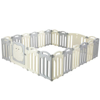 Keezi Baby Playpen 20 Panels Foldable Toddler Fence Safety Play Activity Centre Kings Warehouse