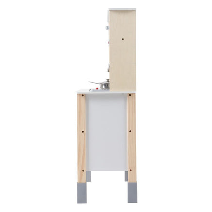 Keezi Kids Kitchen Play Set Wooden Pretend Toys Cooking Children Cookware Sink Baby & Kids Kings Warehouse