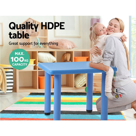 Keezi Kids Table Plastic Square Activity Study Desk 60X60CM Baby & Kids Kings Warehouse