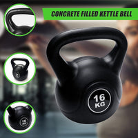 Kettle Bell 16KG Training Weight Fitness Gym Kettlebell Sports & Fitness Kings Warehouse