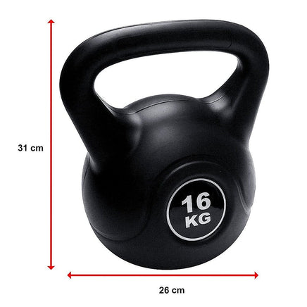 Kettle Bell 16KG Training Weight Fitness Gym Kettlebell Sports & Fitness Kings Warehouse