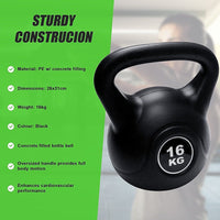 Kettle Bell 16KG Training Weight Fitness Gym Kettlebell Sports & Fitness Kings Warehouse