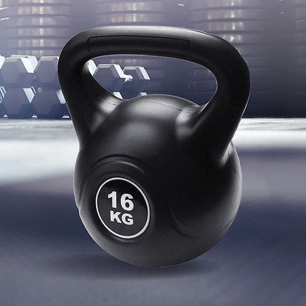 Kettle Bell 16KG Training Weight Fitness Gym Kettlebell Sports & Fitness Kings Warehouse