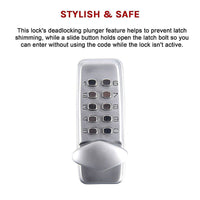 Keyless deadbolt digital electronic door lock keypad mechanical Code Entry Door Home & Garden Kings Warehouse