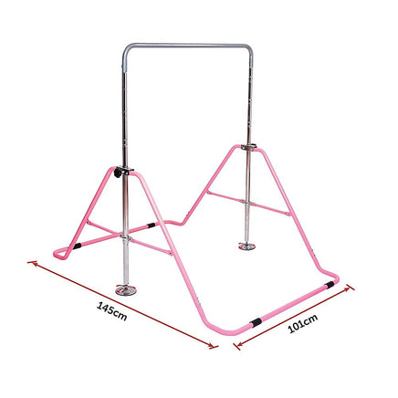 Kids Gymnastics Bars Training Horizontal Bar Monkey Kip Bar Pink Kings Warehouse