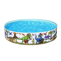 Kids Pool 183x38cm Round Above Ground Rigid Swimming Pools Dinosaur 946L Home & Garden Kings Warehouse