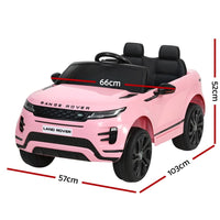 Kids Ride On Car Licensed Land Rover 12V Electric Car Toys Battery Remote Pink Early Christmas Sale Kings Warehouse