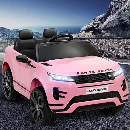 Kids Ride On Car Licensed Land Rover 12V Electric Car Toys Battery Remote Pink Early Christmas Sale Kings Warehouse