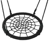 Kids Rope Swing Round Outdoor Birds Crows Nest Spider Web Swing Seat 65cm Gift & Novelty Kings Warehouse