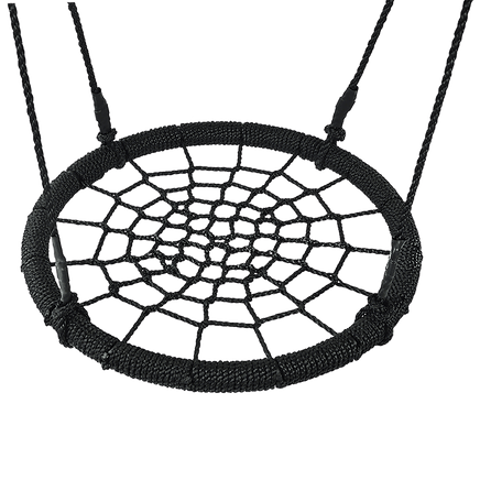 Kids Rope Swing Round Outdoor Birds Crows Nest Spider Web Swing Seat 65cm Gift & Novelty Kings Warehouse
