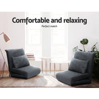 Kings Floor Sofa Bed Lounge Couch Recliner Chair Folding Foam Camping Bed Kings Warehouse