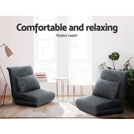 Kings Floor Sofa Bed Lounge Couch Recliner Chair Folding Foam Camping Bed Kings Warehouse