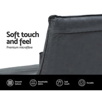 Kings Floor Sofa Bed Lounge Couch Recliner Chair Folding Foam Camping Bed Kings Warehouse