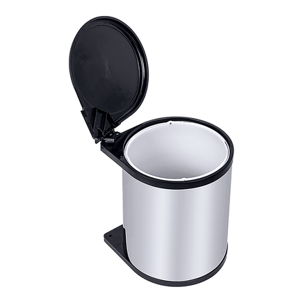 Kitchen Swing Pull Out Bin Stainless Steel Garbage Rubbish Waste Trash Can 14L Home & Garden Kings Warehouse