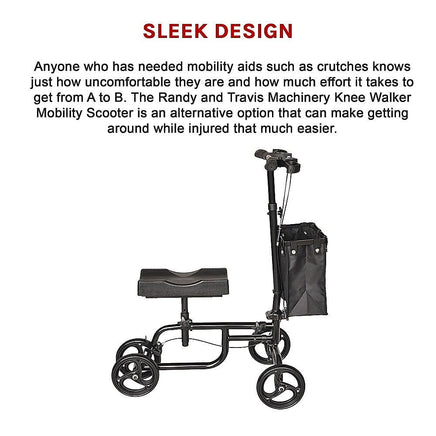 Knee Walker Scooter Mobility Alternative Crutches Wheelchair Portable Health & Beauty Kings Warehouse