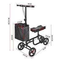 Knee Walker Scooter Mobility Alternative Crutches Wheelchair Portable Health & Beauty Kings Warehouse