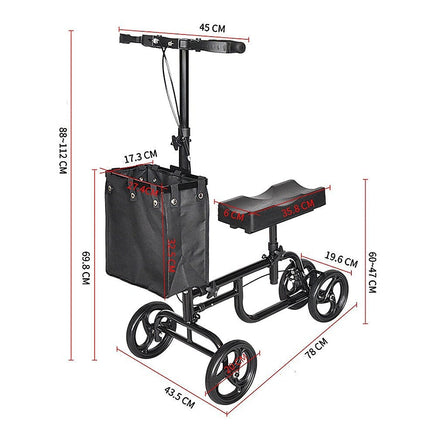Knee Walker Scooter Mobility Alternative Crutches Wheelchair Portable Health & Beauty Kings Warehouse