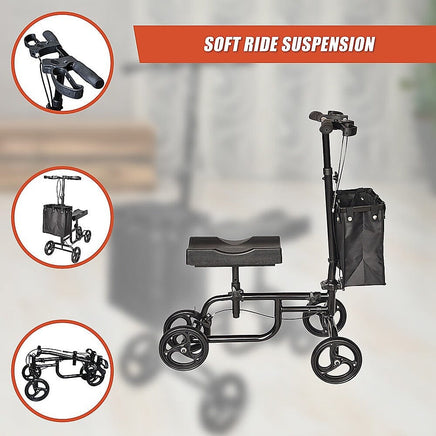 Knee Walker Scooter Mobility Alternative Crutches Wheelchair Portable Health & Beauty Kings Warehouse
