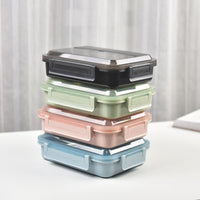 Kylin 304 Stainless Steel 4 Divided Simple Lunch Box with a cultery set - Green Baby & Kids Kings Warehouse