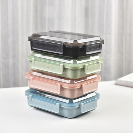 Kylin 304 Stainless Steel 4 Divided Simple Lunch Box with a cultery set - Green Baby & Kids Kings Warehouse