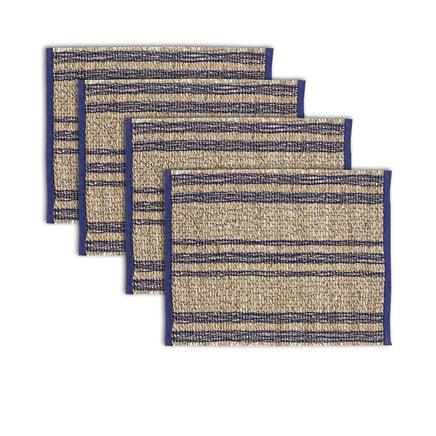 Ladelle Set of 4 Loma Woven Table Placemats Navy Home & Garden Kings Warehouse