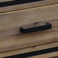 Lamp Table with 1 Storage Drawer Solid Wooden Frame in Silver Brush Colour Furniture Kings Warehouse