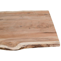Lantana Dining Table 180cm Live Edge Solid Acacia Timber Wood Metal Leg -Natural dining Kings Warehouse 