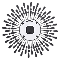 Large Modern 3D Crystal Wall Clock Luxury Art Metal Round Home Decor KingsWarehouse