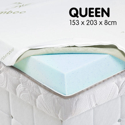Laura Hill Cool Gel Memory Foam Mattress Topper - Queen Kings Warehouse