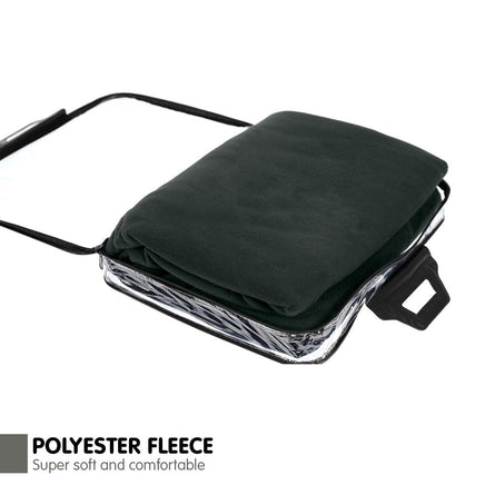 Laura Hill Heated Electric Car Blanket 150x110cm 12v - Black Kings Warehouse