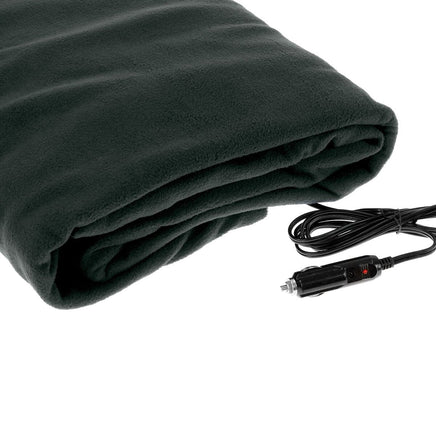 Laura Hill Heated Electric Car Blanket 150x110cm 12v - Black Kings Warehouse