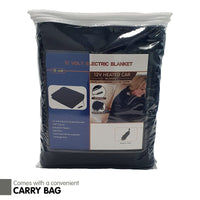 Laura Hill Heated Electric Car Blanket 150x110cm 12v - Navy Blue Kings Warehouse