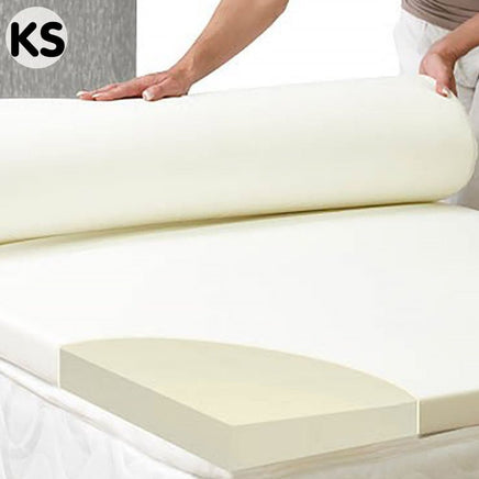 Laura Hill High Density Mattress Foam Topper 7cm - King Single Kings Warehouse