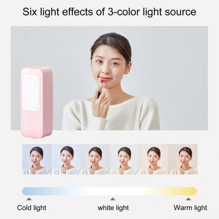 LED Portable Phone Holder Stand Wireless Remote Dimmable Selfie Fill Light Lamp Pink Kings Warehouse