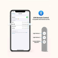 LED Portable Phone Holder Stand Wireless Remote Dimmable Selfie Fill Light Lamp Pink Kings Warehouse