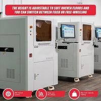 Leveling Casters Swivel Workbench Adjustable Wheel 1000KG Retractable 4PCS Tools Kings Warehouse